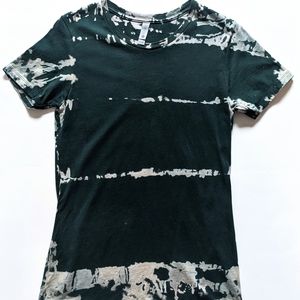 Green Reverse Tie Dye Women's Tee